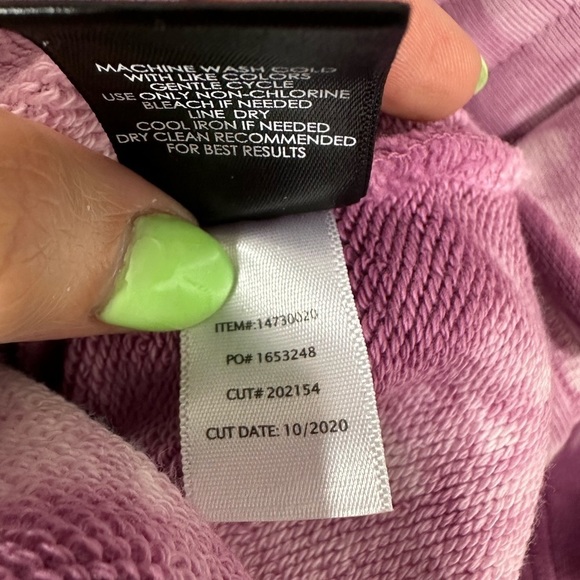 TORRID French Terry Crop Active Jogger 100% Cotton Fuchsia Tie Dye Size 1X - Picture 10 of 12